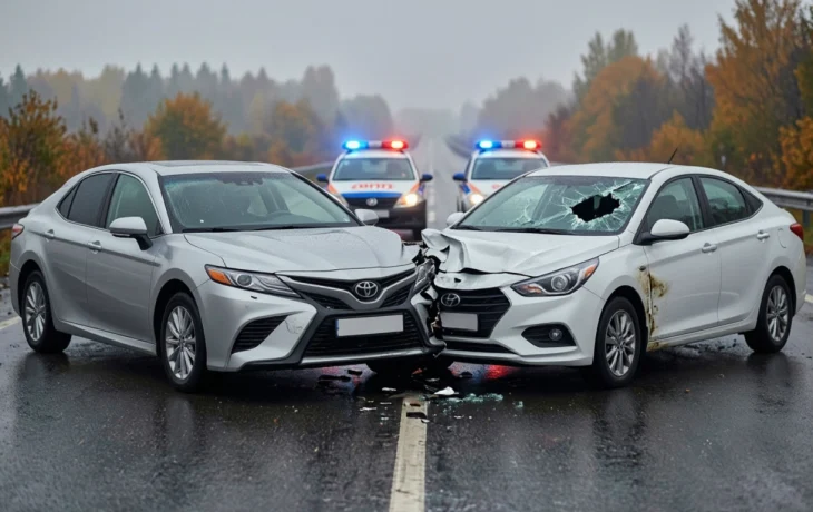 Двое взрослых погибли и двое детей пострадали в лобовом ДТП в Выселковском районе