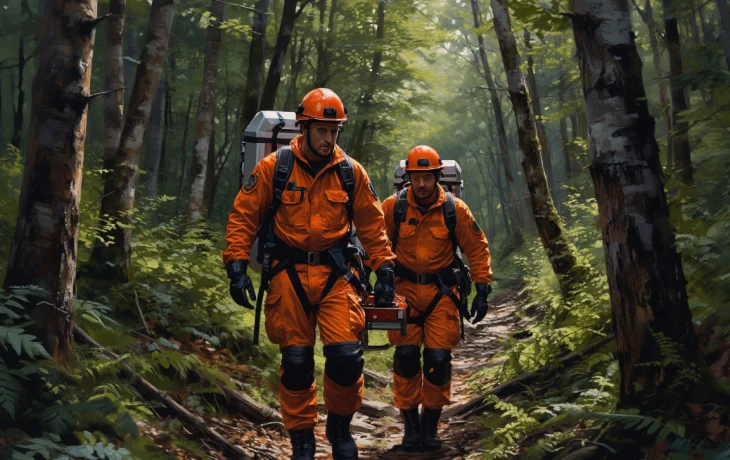 Мужчину с травмой ноги эвакуировали из леса после падения в овраг на Кубани