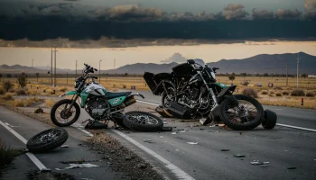 Водитель эндуро погиб в ДТП с иномаркой на трассе в Северском районе