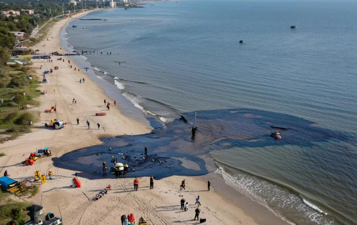 Загрязнение моря нефтью возле Анапы вызвало экстренные меры реагирования