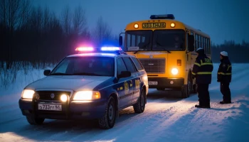 Полицейские на Кубани вытащили грузовик из кювета и спасли замерзшего водителя