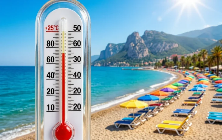 Вода у сочинских пляжей Черного моря прогрелась до комфортных +25 °C Вода у сочинских пляжей Черного моря прогрелась до комфортных +25 °C