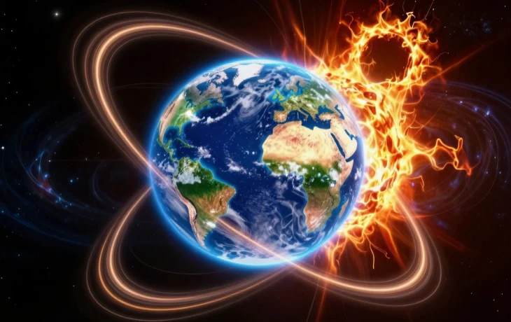 Первая продолжительная магнитная буря весны накрыла Землю 14 марта