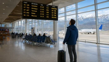 Аэропорт Сочи с 25 октября перейдет на осенне-зимнее расписание по 44 направлениям