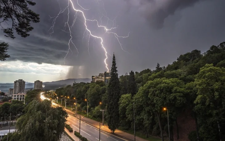 Грозы, сильный ветер и волны до 1,8 м ожидаются в Сочи 20–21 мая