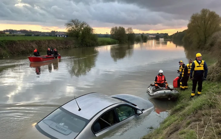 Спасатели вытащили семью с детьми из застрявшей в реке машины в Псебае