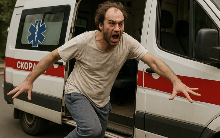 На остановке в Сочи задержали неадекватного мужчину, сбежавшего из машины скорой помощи