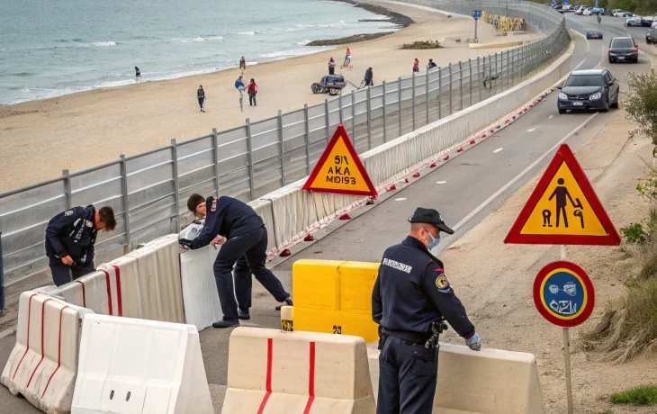 Власти Анапы перекрыли проезды к морю для защиты пляжей и ускорения очистки берега