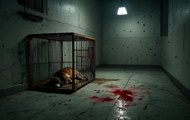 Собака найдена мёртвой в клетке на техэтаже в Краснодаре