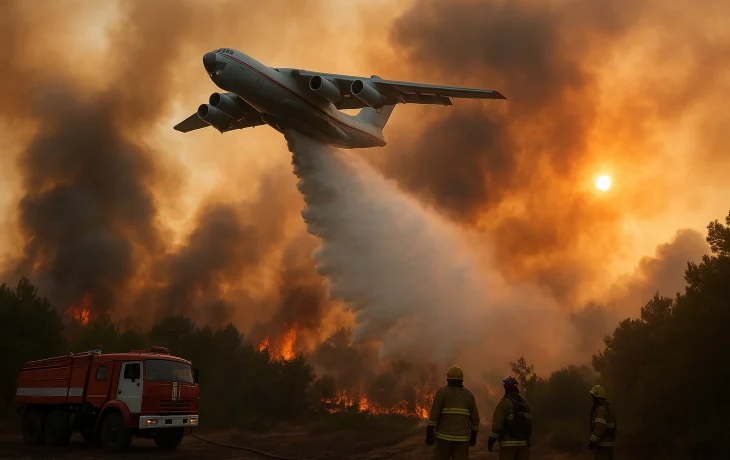 Огненная стихия под Геленджиком: Ил-76, сотни спасателей и битва за леса Кубани Огненная стихия под Геленджиком: Ил-76, сотни спасателей и битва за леса Кубани