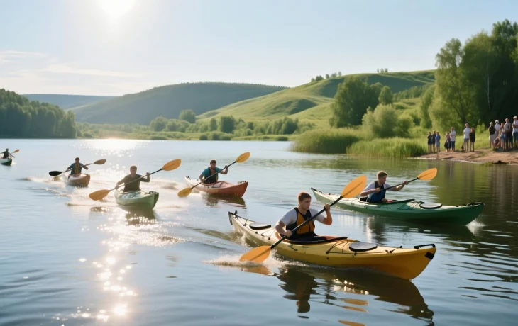 Гребля на байдарках и каноэ в Краснодаре: 270 спортсменов сражаются за медали на фоне живописной природы