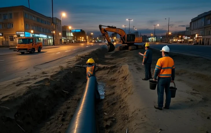 В центре Краснодара на сутки отключат воду и перекроют дорогу