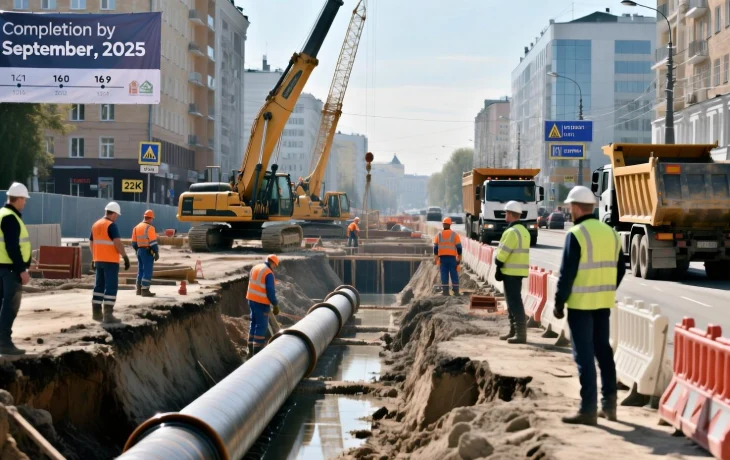 Коллектор на Московской: к 1 сентября всё будет готово