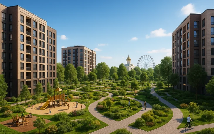 «Дом 101» в Краснодаре: новый жилой комплекс с парком, школой и храмом изменит городскую среду «Дом 101» в Краснодаре: новый жилой комплекс с парком, школой и храмом изменит городскую среду
