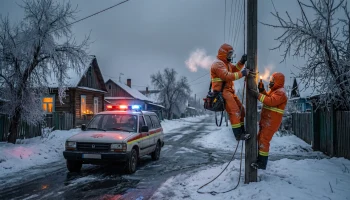 Мороз, тьма и надежда: тысячи жителей Апшеронского района остались без света в первые дни 2026 года