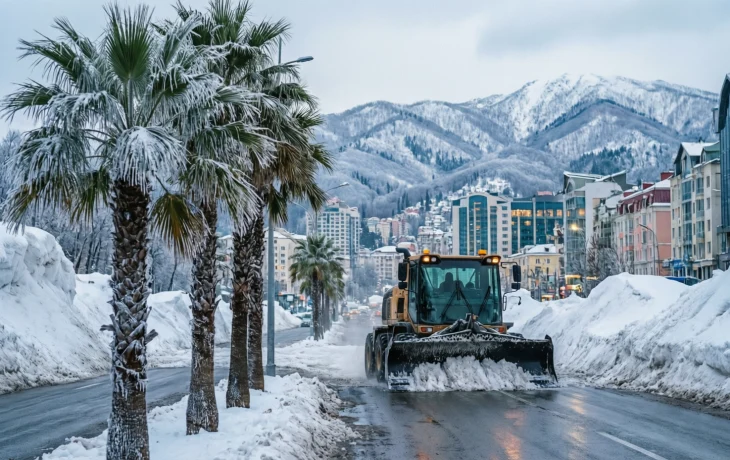 Битва со снегом в Сочи: как город-курорт встретил новогодние праздники 2026 года