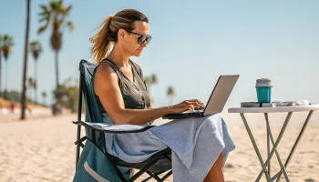 Почти половина россиян работает во время летнего отпуска