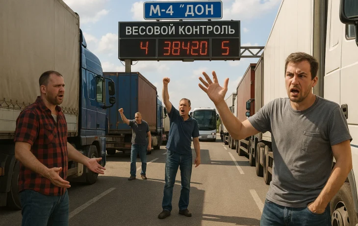 Дальнобойщики пожаловались на спорные штрафы за перегруз на трассе М-4