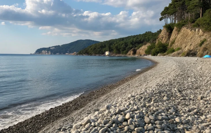 Бархатный сезон начался на пляжах Туапсе без толп туристов