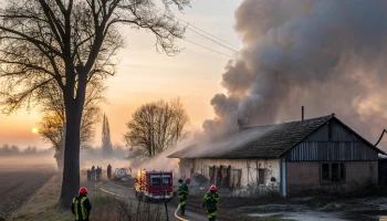 Пожар в станице Динской охватил 600 кв. метров