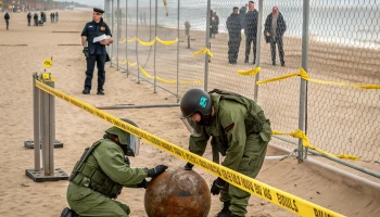На пляже Анапы обнаружены мины времён войны — сапёры вывезли боеприпасы