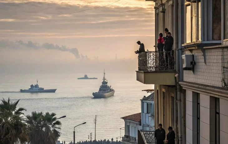 Появились кадры со звуками сирен из-за объявленной в Сочи опасности воздушной атаки