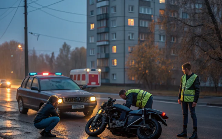 Два молодых человека пострадали в ДТП с мотоциклом в Краснодаре