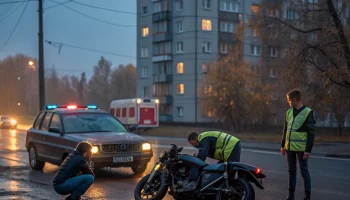 Два молодых человека пострадали в ДТП с мотоциклом в Краснодаре