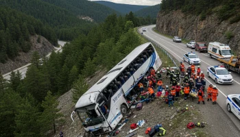 Экскурсионный автобус с детьми попал в ДТП в Краснодарском крае