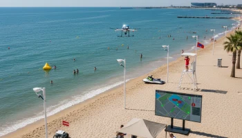 В Сириусе протестировали систему по обеспечению безопасности на пляже