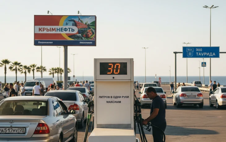 Норму продажи бензина в «одни руки» увеличили в Крыму до 30 литров