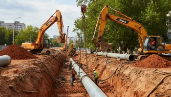 Работы по капремонту магистрального водовода в Горячем Ключе продолжаются