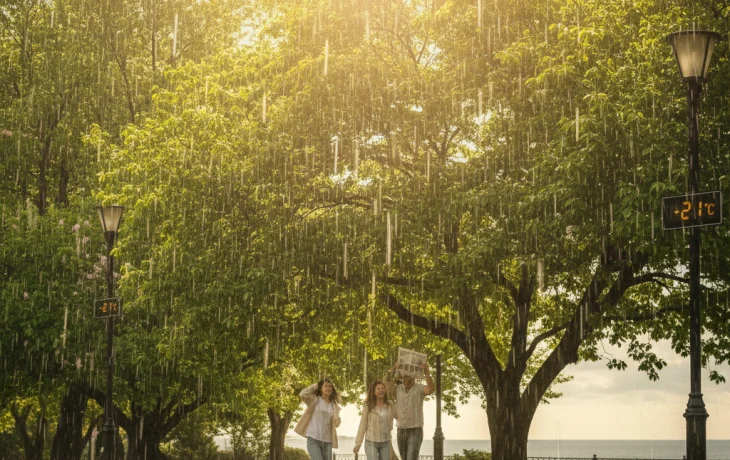 До +21 градуса прогреется воздух в Краснодарском крае, но ударят дожди