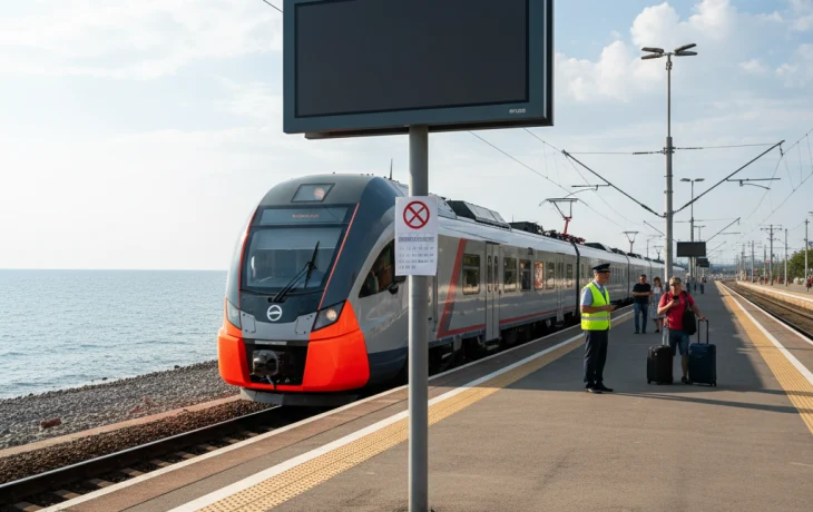 Часть электричек на побережье Черного моря отменят на четыре дня