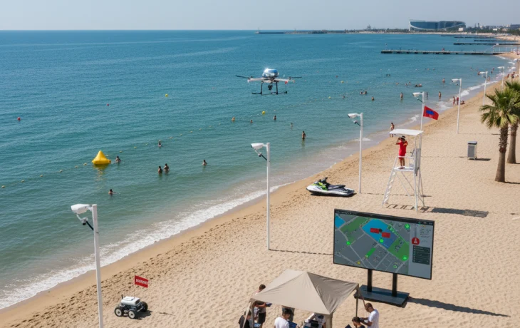 В Сириусе протестировали систему по обеспечению безопасности на пляже В Сириусе протестировали систему по обеспечению безопасности на пляже