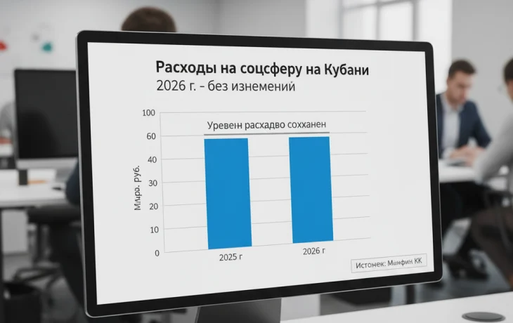 Расходы на соцсферу на Кубани в 2026 г. сохранили на прежнем уровне.