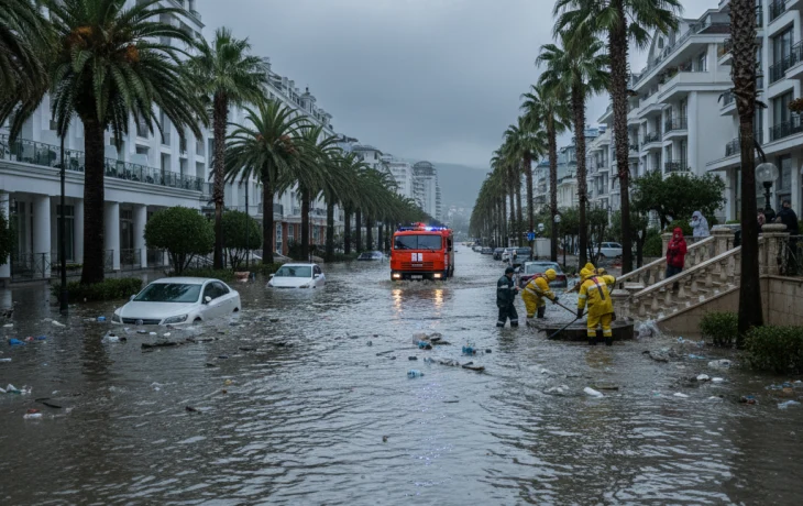 В Сочи за ночь выпало более 40% месячной нормы осадков