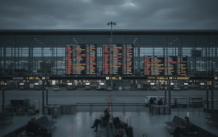 Аэропорт Краснодара временно приостановил работу