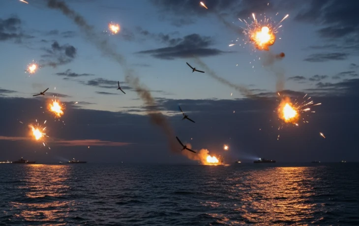 10 беспилотников сбили ночью над Черным морем