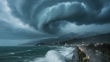 Краснодарский край оказался во власти стихии: Черноморский циклон обрушил резкое похолодание и штормовую погоду