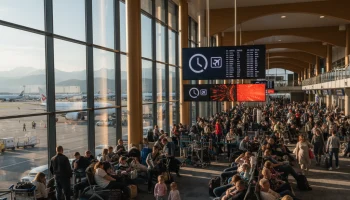 15 рейсов на вылет задерживаются в аэропорту Сочи