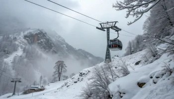 Зимняя сказка в октябре: Красная Поляна под снегом