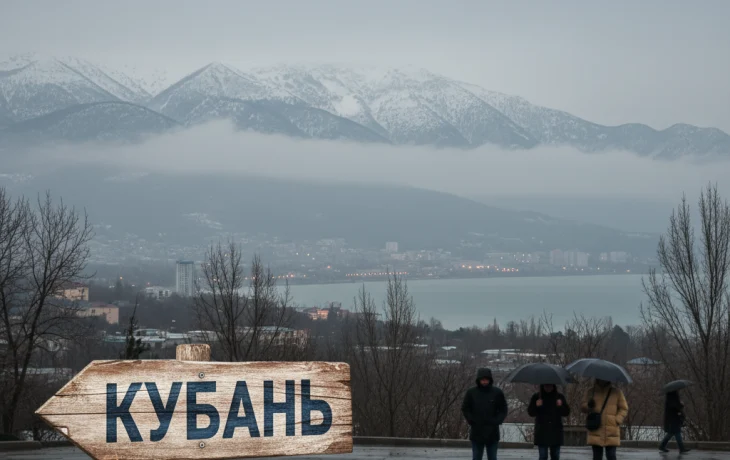 Зима пришла на Кубань: дожди, туманы и похолодание