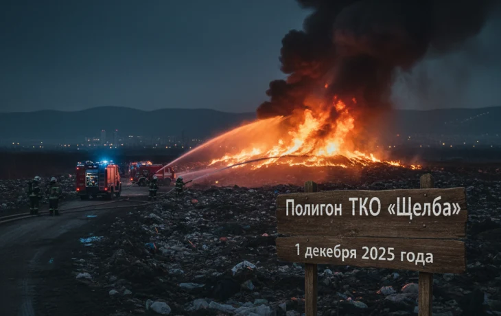 Пожар на полигоне Щелба: уже не в первый раз