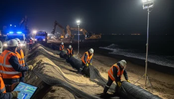 Краснодарский край защищает пляжи от мазута круглосуточно