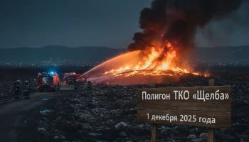 Пожар на полигоне Щелба: уже не в первый раз