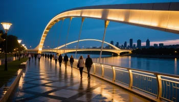 Тургеневский мост в Краснодаре готов к открытию обновленной части