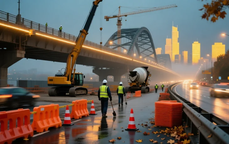 Временные ограничения движения на Тургеневском мосту в Краснодаре