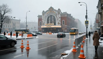 Ограничения движения в Краснодаре у кинотеатра «Аврора» в декабре