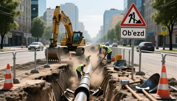 В Краснодаре ограничат движение из-за строительства ливневой канализации